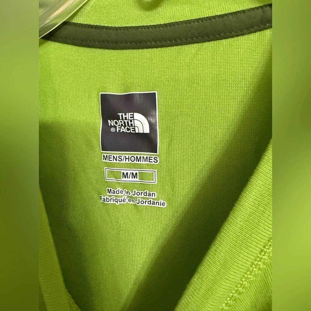 The North Face Mountain Athletic T Shirt Medium Lime Green Short Sleeve Flashdry
